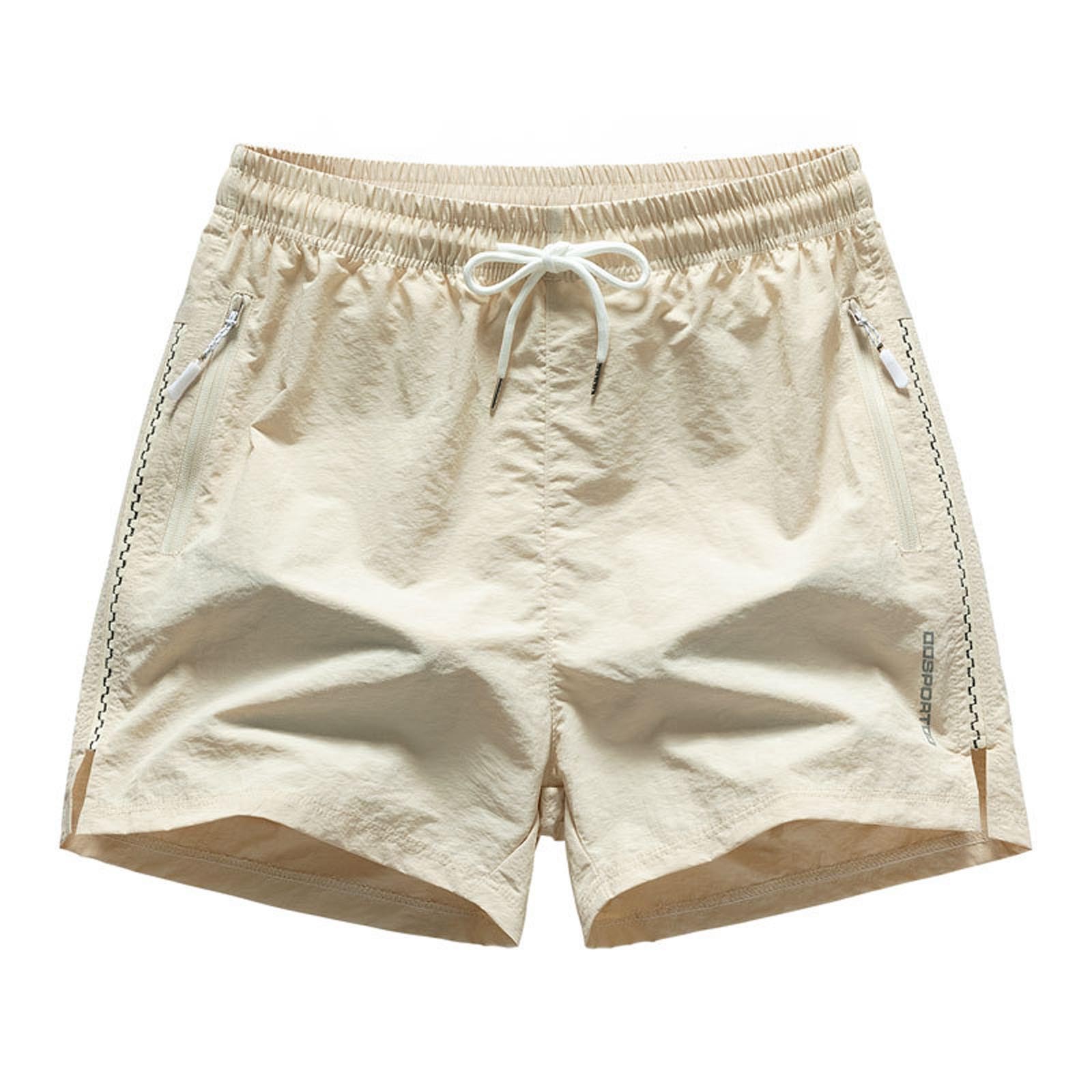 thumbnail image 4 of Pantalones cortos deportivos europeos de color liso con costuras laterales para hombre - Elásticos, transpirables y de secado rápido, 3/4 de largo, 4 of 5
